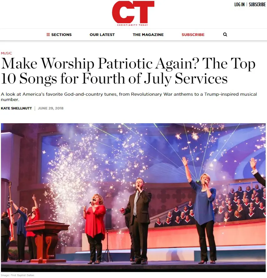 Weekend Insights - America's True Freedom? 2 Christianity Today worship 2018