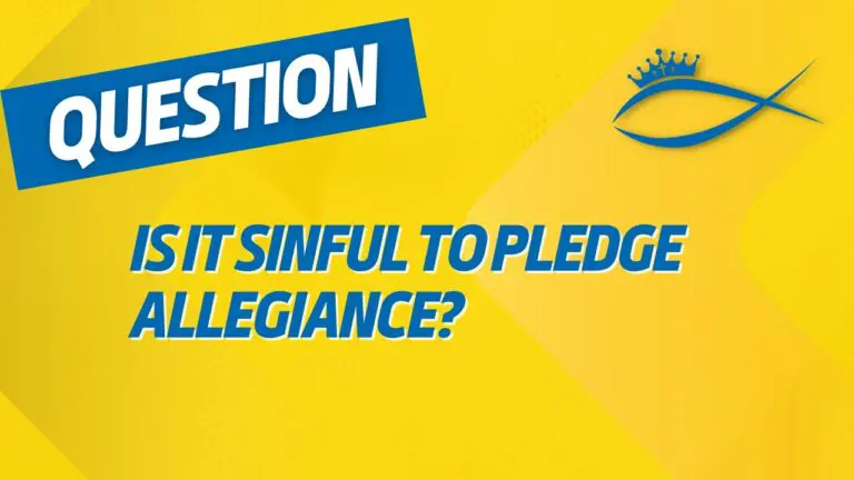 Christians for Liberty Network 25 Is it Sinful to Pledge Allegiance
