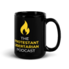 Protestant Libertarian Podcast - Black Glossy Mug - Image 5