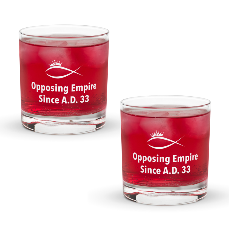 Opposing Empire Rocks Glass (Set of 2)