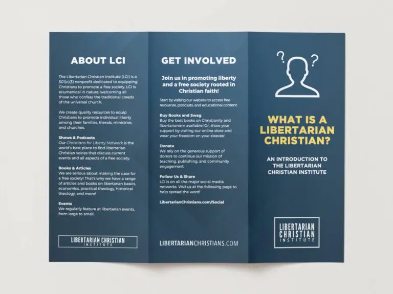 What is a Libertarian Christian? Tri-fold