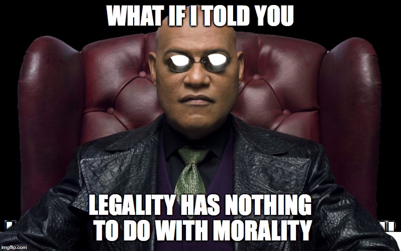 MMMM legality morality