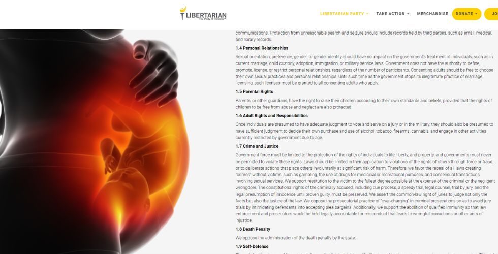 libertarian party on abortion