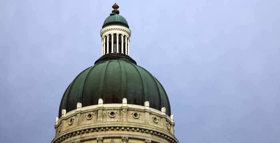 Dome of State Capitol in Indianapolis.